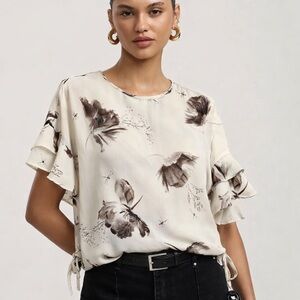Express Floral Top Blouse XS